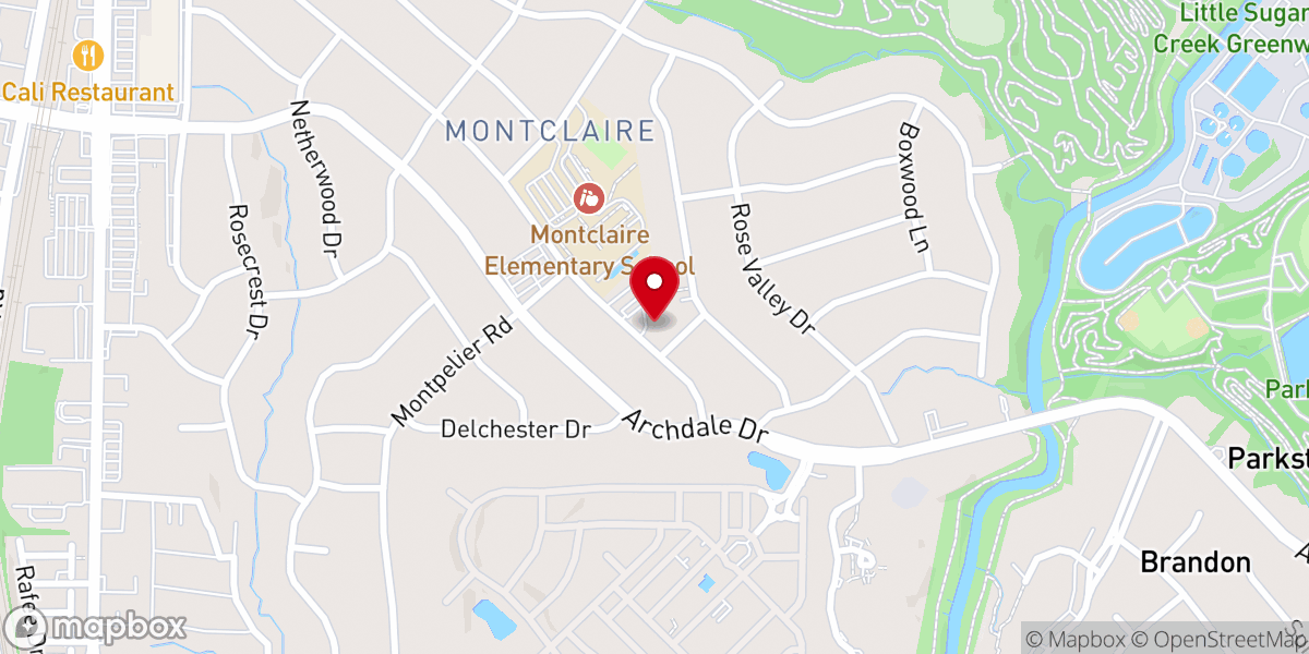 Map showing location of Saint Giles Presbyterian Church