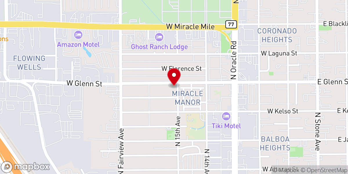 Map showing location of Good News Community Church