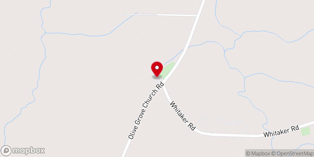 Map showing location of Olive Grove Baptist Church