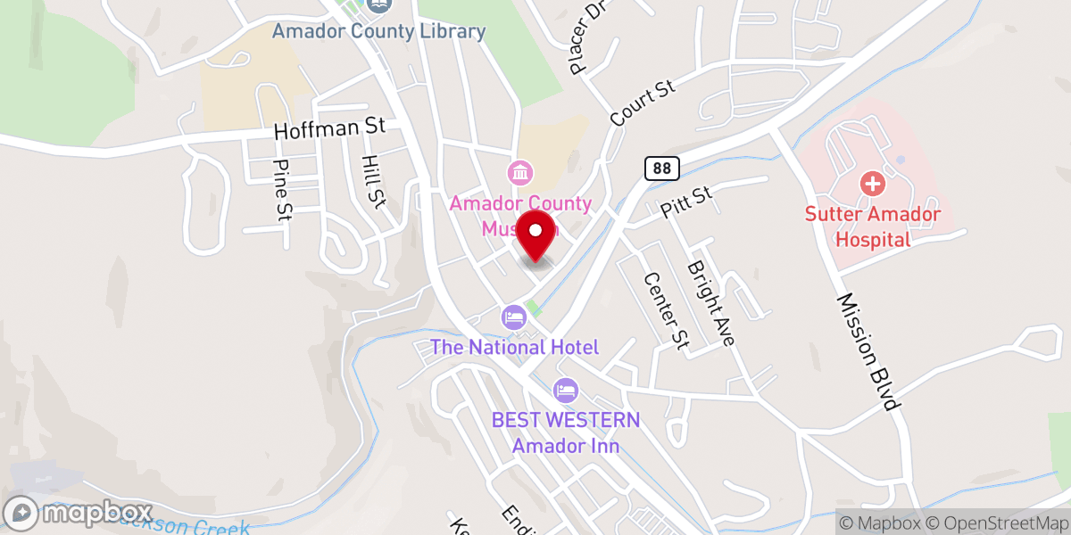 Map showing location of Immanuel Lutheran Church