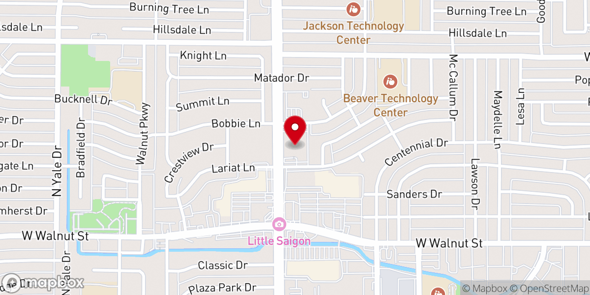 Map showing location of Upendo Baptist Church
