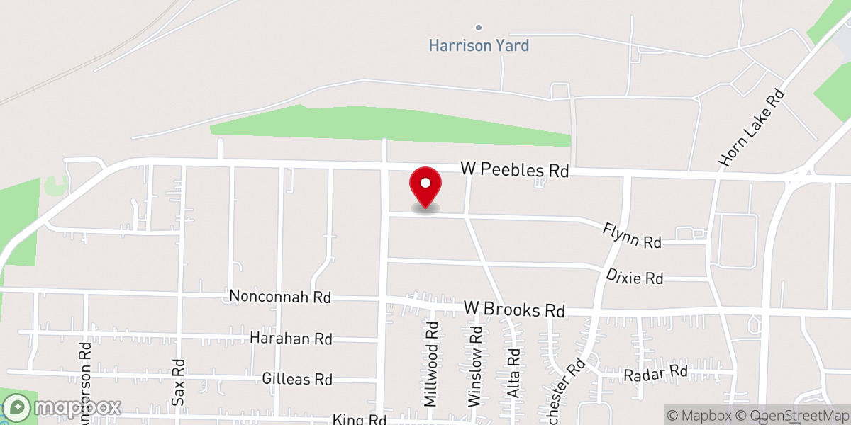 Map showing location of Bread of Life Missionary Baptist Church