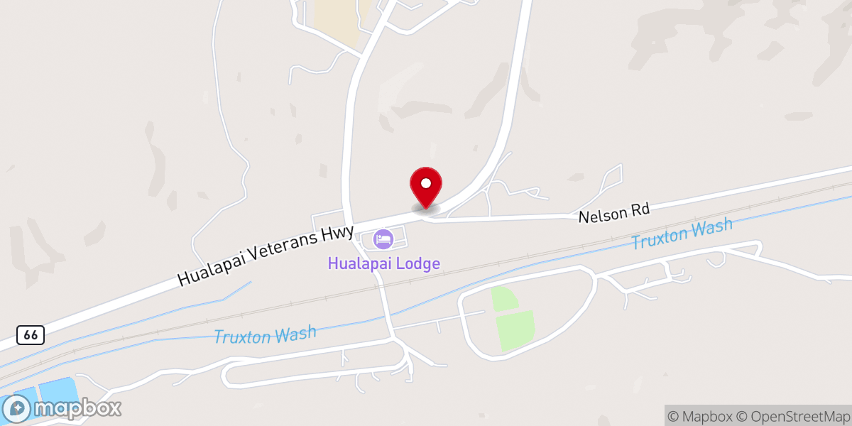 Map showing location of Hualapai Baptist Church
