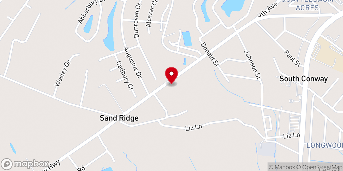 Map showing location of St John Church of God