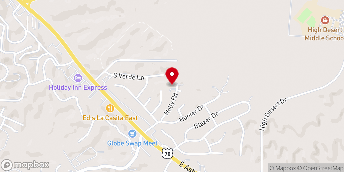 Map showing location of Globe Church of the Nazarene