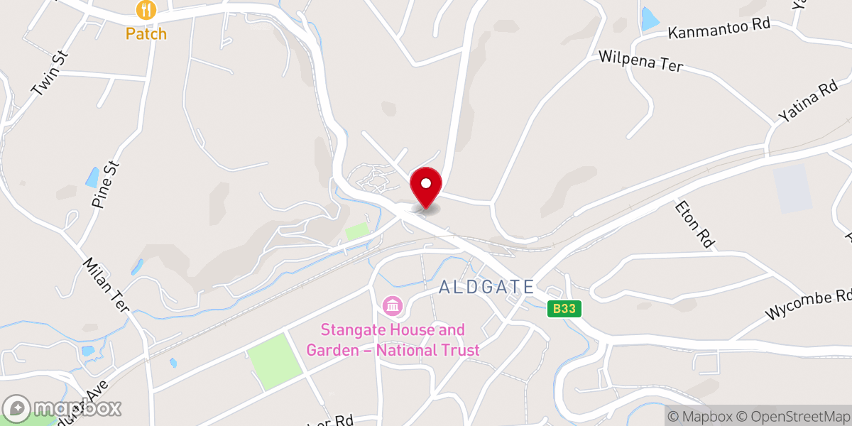 Map showing location of Church of the Ascension