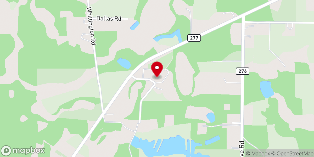 Map showing location of Shiloh Baptist Church
