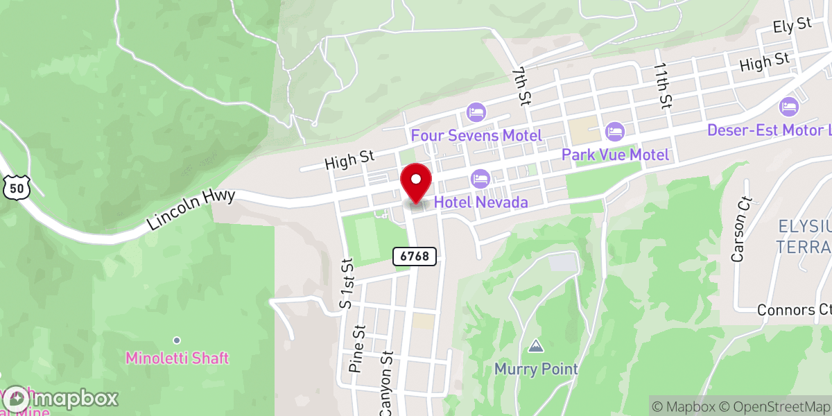 Map showing location of Mountain Vista Chapel