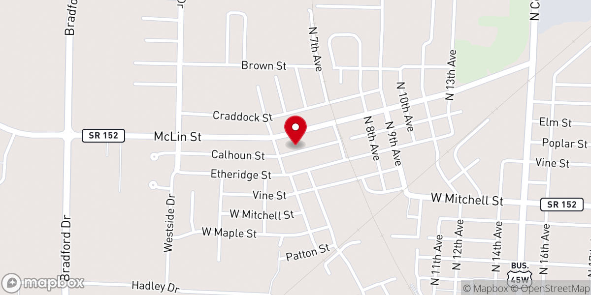 Map showing location of Faith Temple Church of God