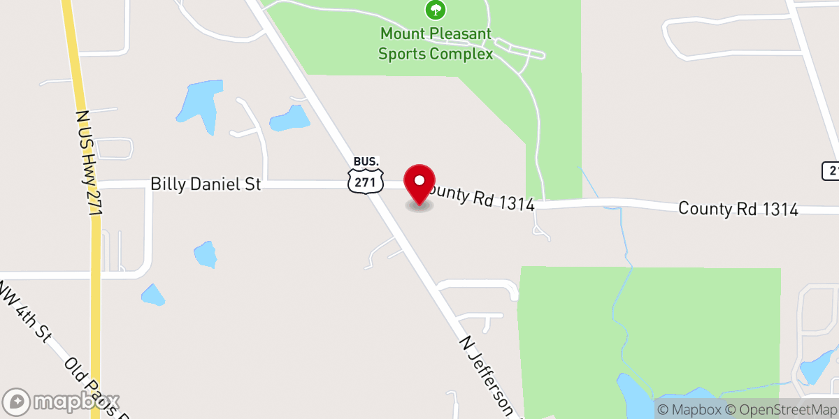 Map showing location of Ripley Memorial Baptist Church