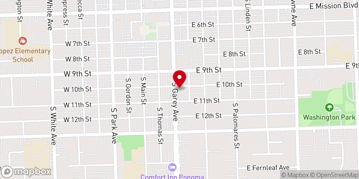 Map showing location of Pomona Valley Christian Center