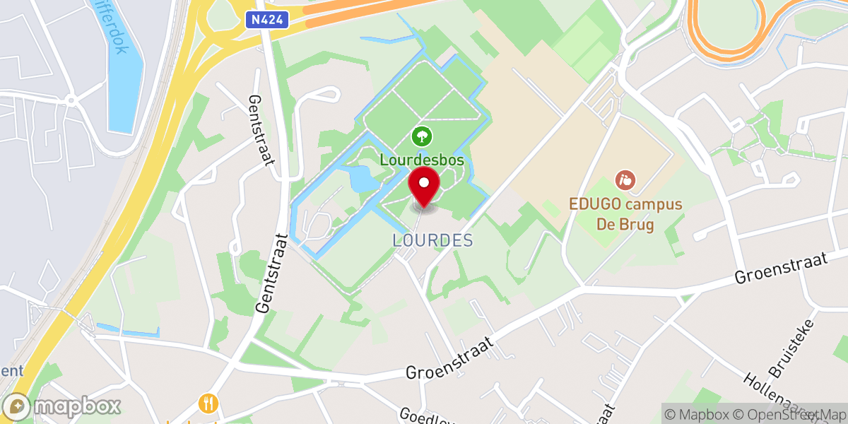 Map showing location of Basiliek Onze Lieve Vrouw Onbevlekte Ontvangenis