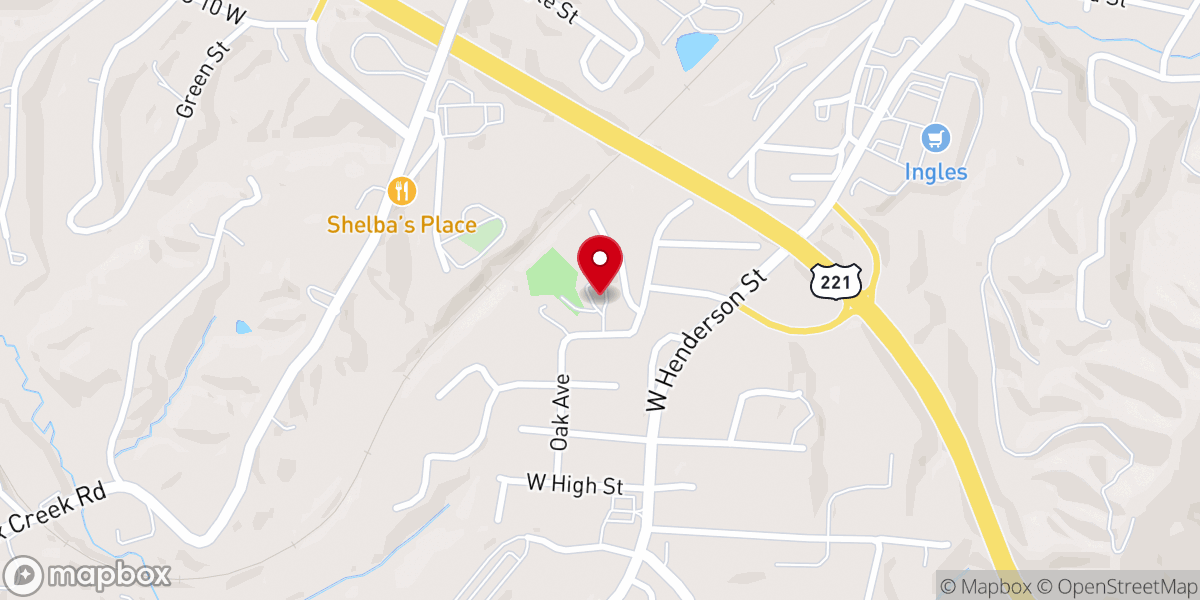 Map showing location of Addies Chapel United Methodist