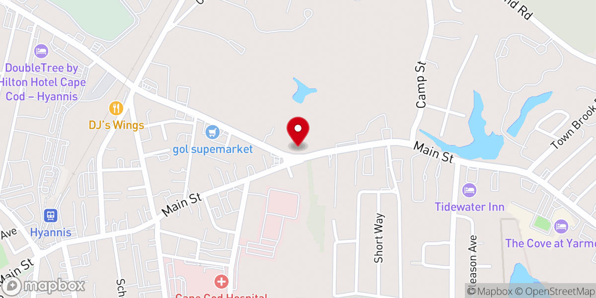 Map showing location of Maranatha Christian Church - Cape Cod