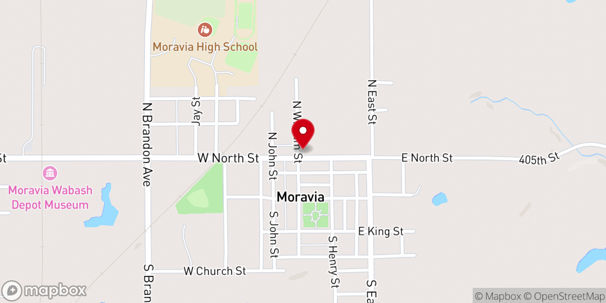 Map showing location of M.E.Church