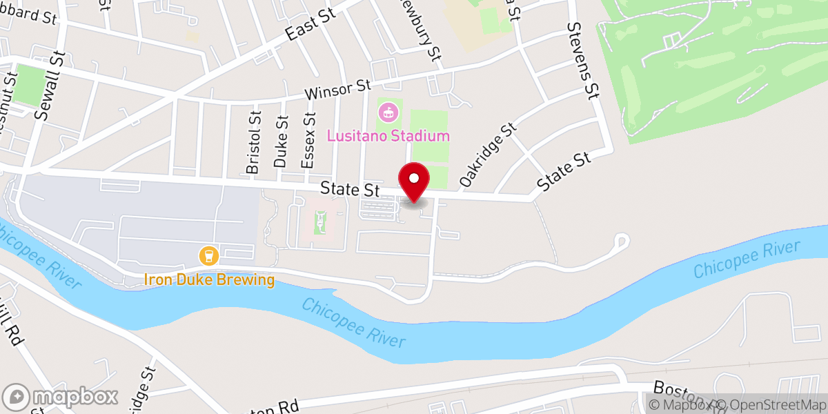 Map showing location of Ludlow Senior Center