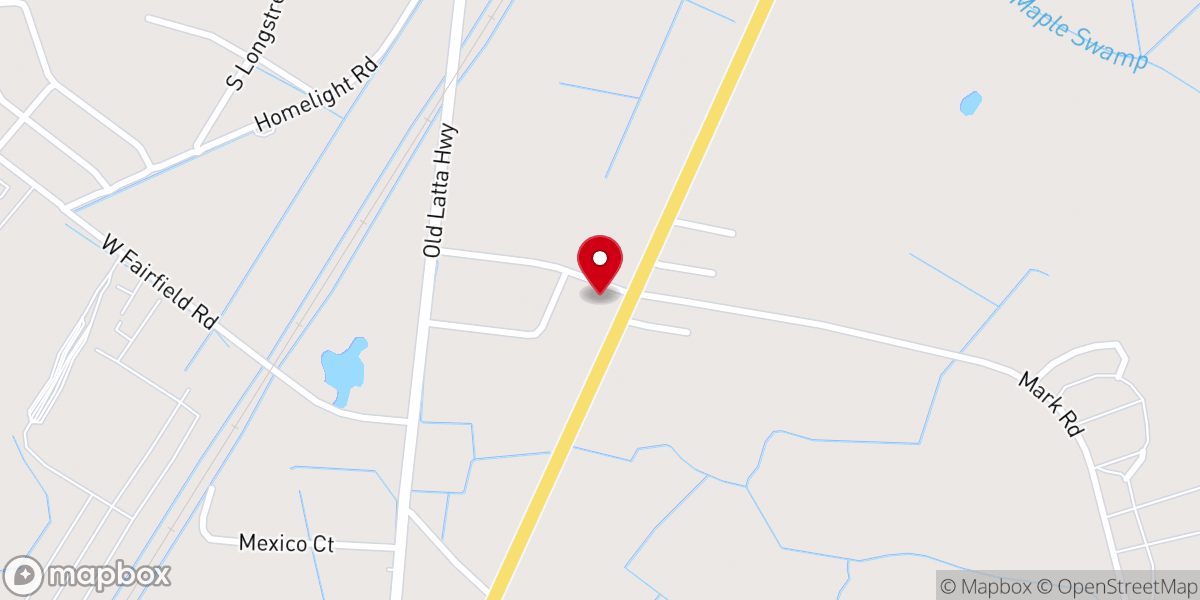 Map showing location of Church of Christ At Dillon