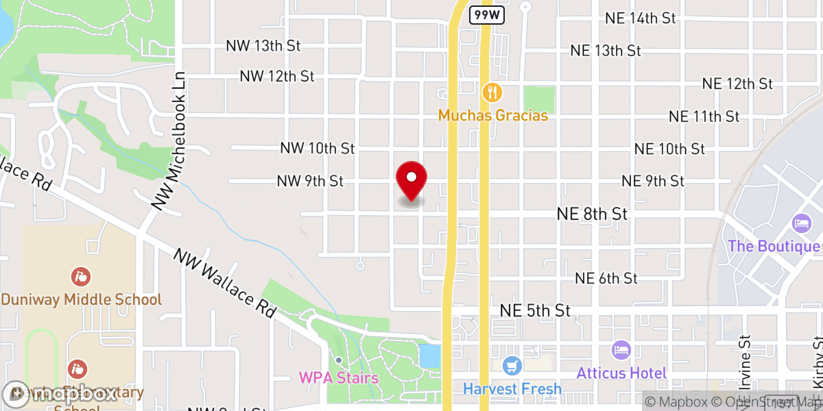 Map showing location of Holy Family Old Catholic Church