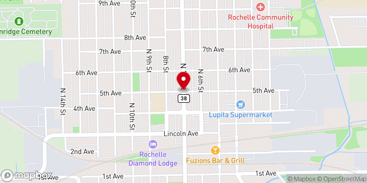 Map showing location of Northern Illinois Tres Dias