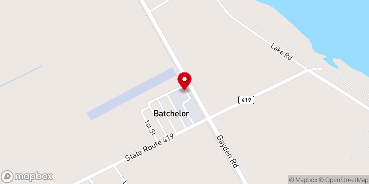 Map showing location of Pointe Coupee Farmers Co-Op