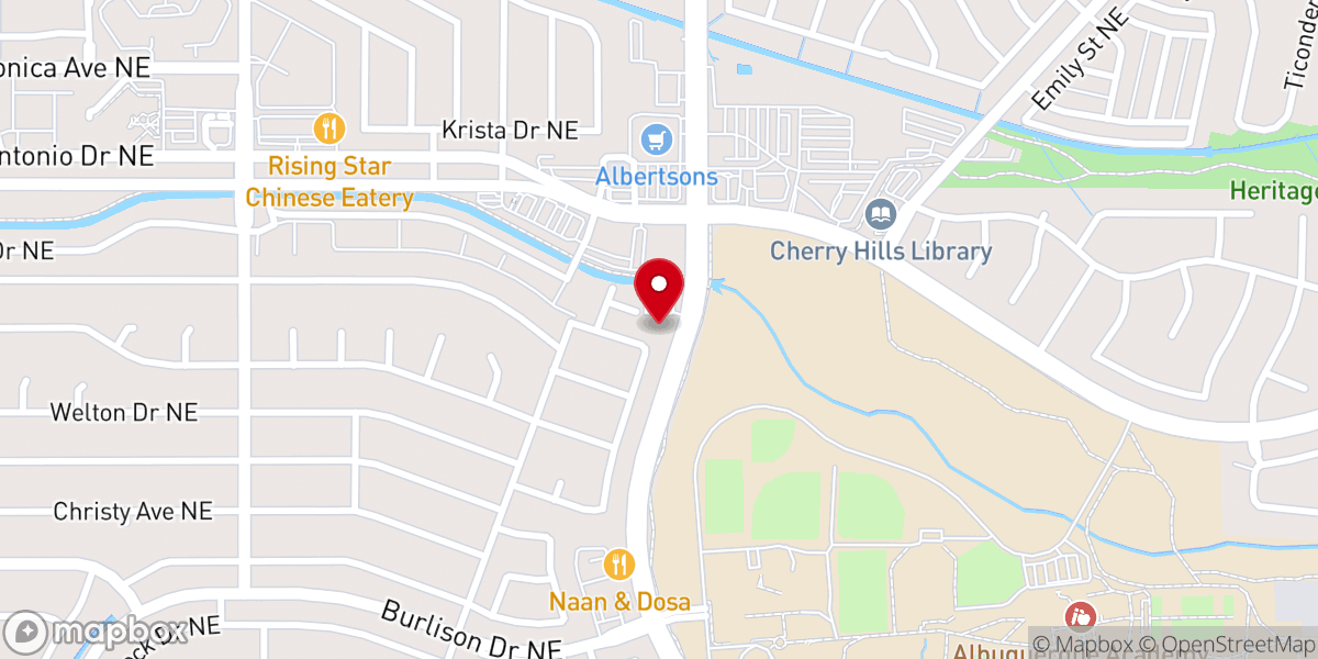 Map showing location of Holy Cross Lutheran Church