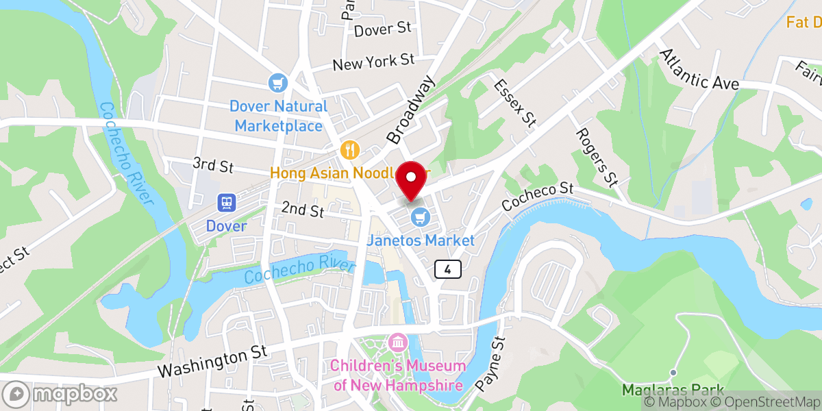 Map showing location of Chapel + Main