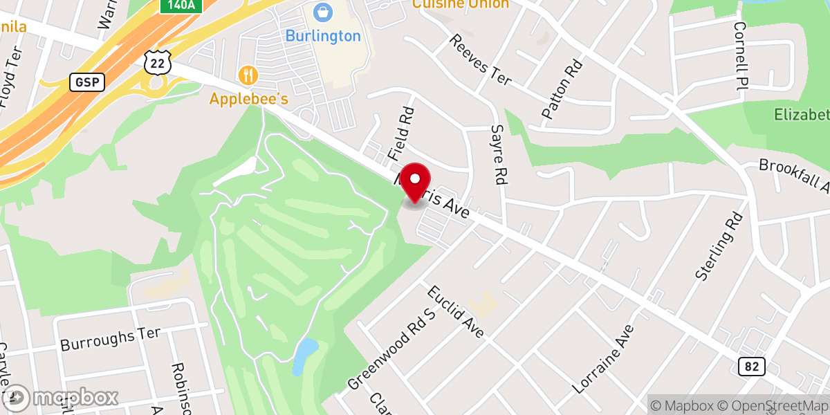 Map showing location of Holy Spirit Catholic Church