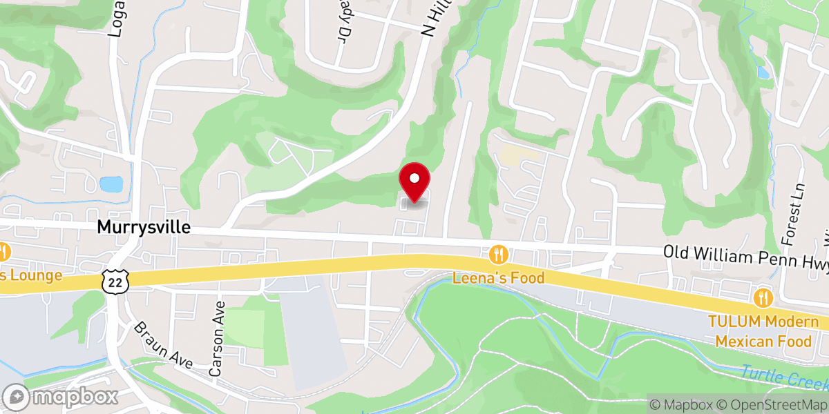 Map showing location of Murrysville Alliance Church