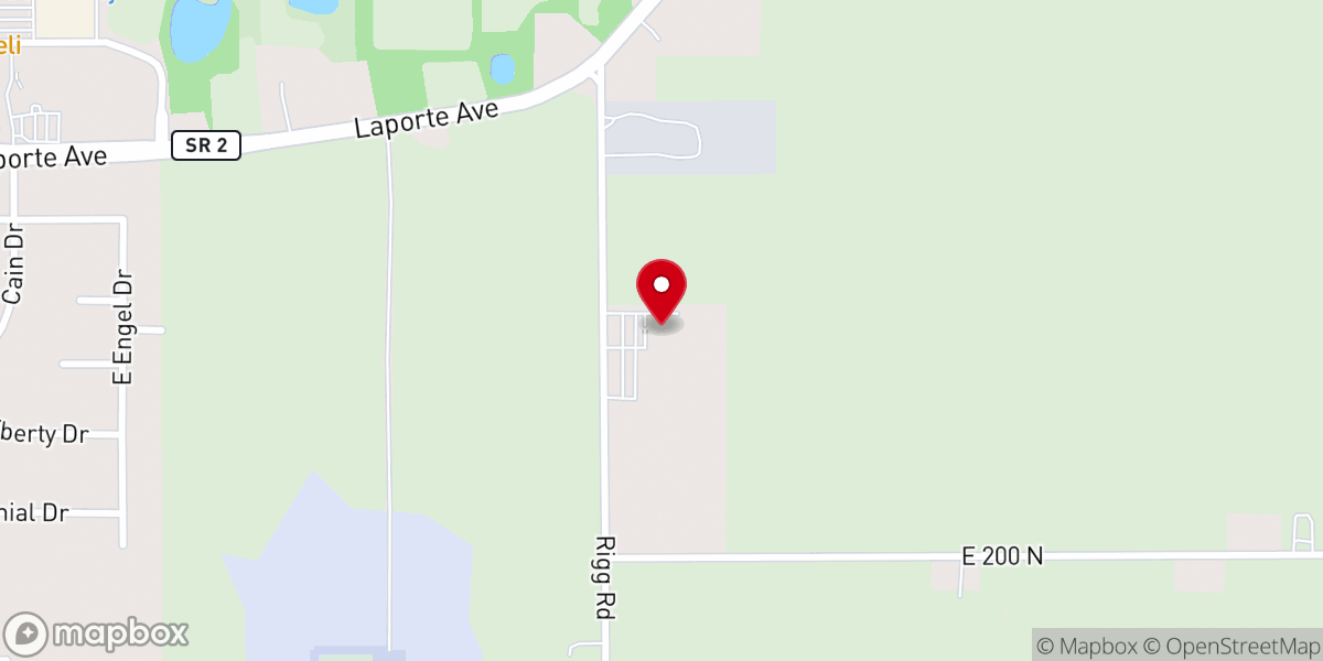 Map showing location of Valley Baptist Church