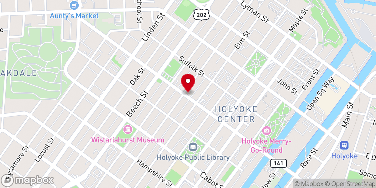 Map showing location of Second Baptist Church