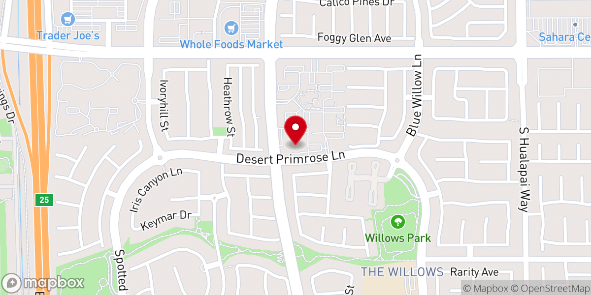 Map showing location of Faith Lutheran Academy