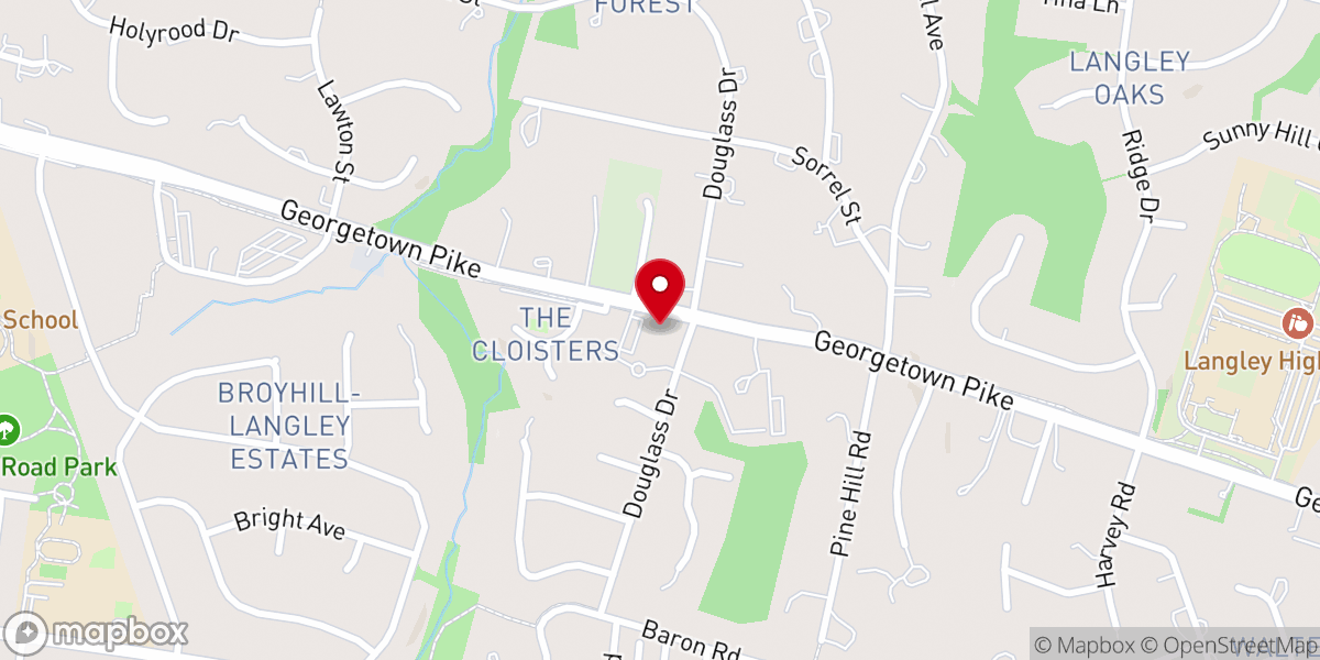 Map showing location of Saint Luke Serbian Orthodox Church