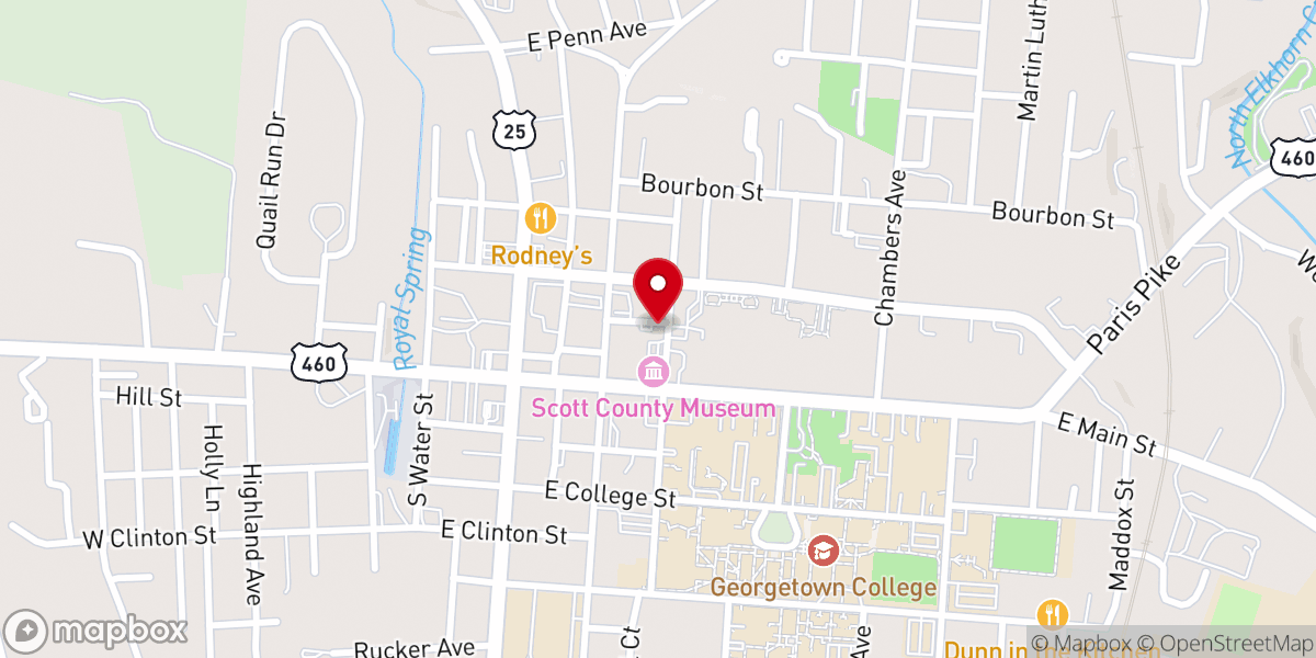 Map showing location of Wesley United Methodist Church