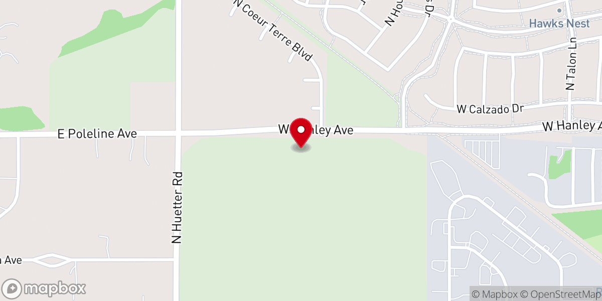 Map showing location of Coeur d’Alene Idaho Temple