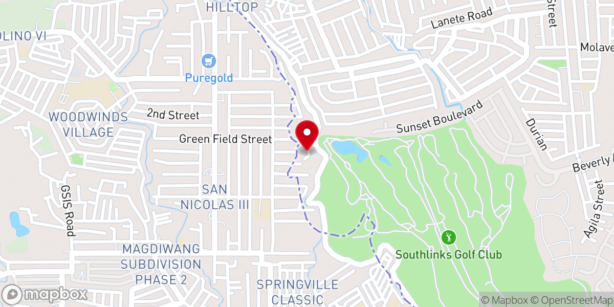Map showing location of Sanctuario de Nuestra Señora del Santo Rosario