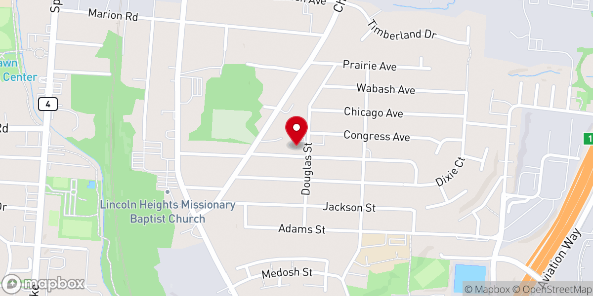 Map showing location of Saint Simon of Cyrene Episcopal Church