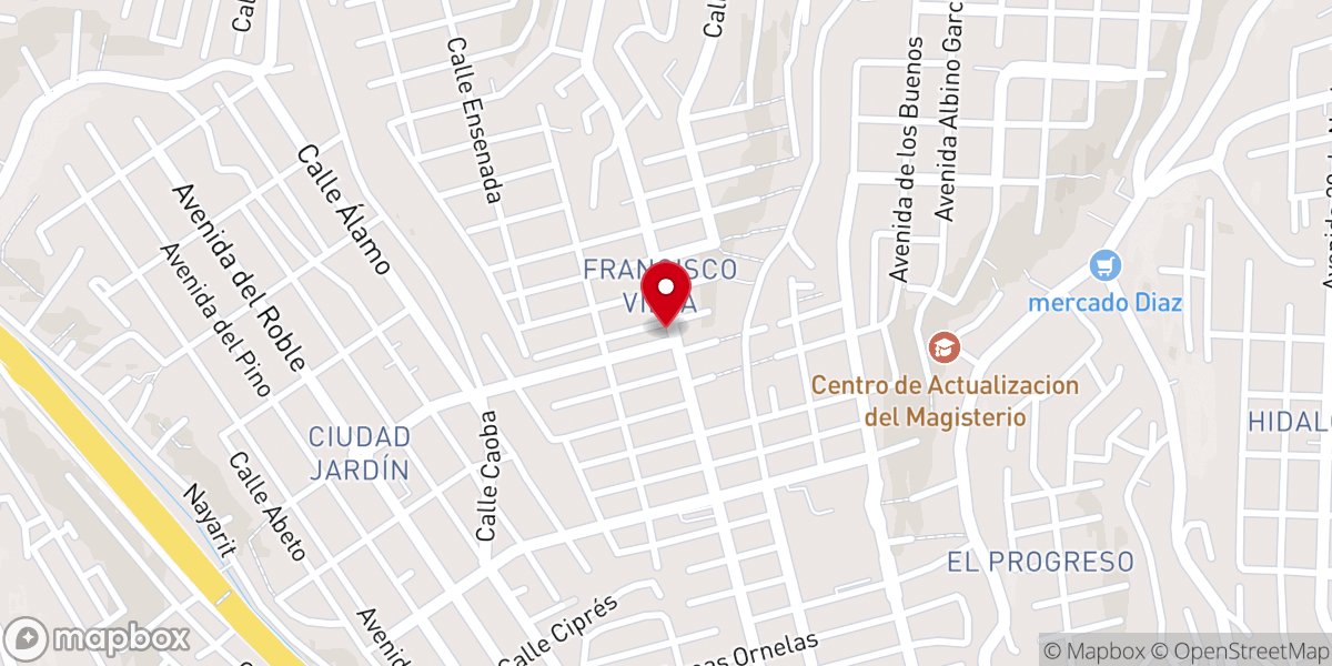 Map showing location of Parroquia Del Señor de La Misericordia