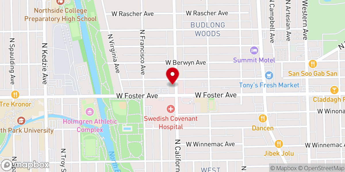 Map showing location of North Shore Seventh-day Adventist Church - Food Distribution Center