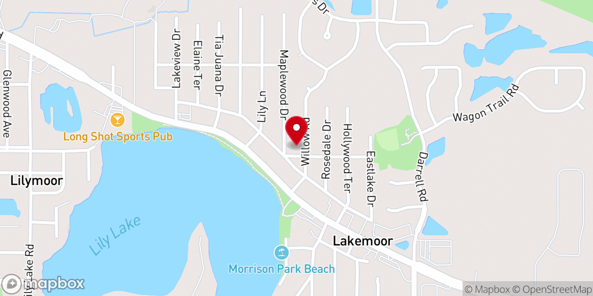Map showing location of Lakemoor First United Pentecostal Church