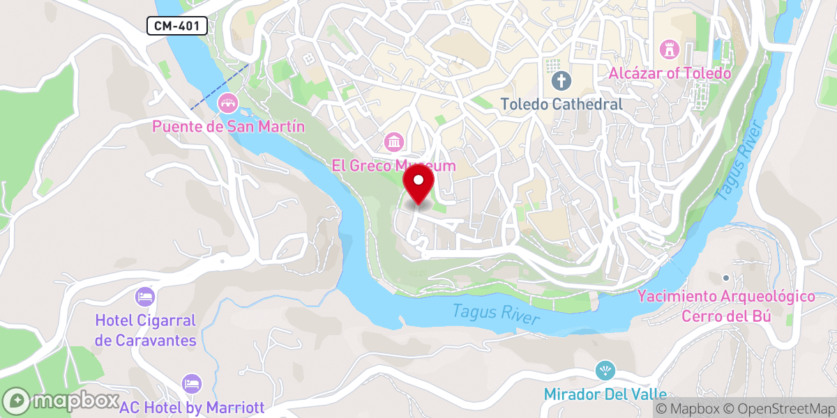 Map showing location of Iglesia Cuerpo de cristo