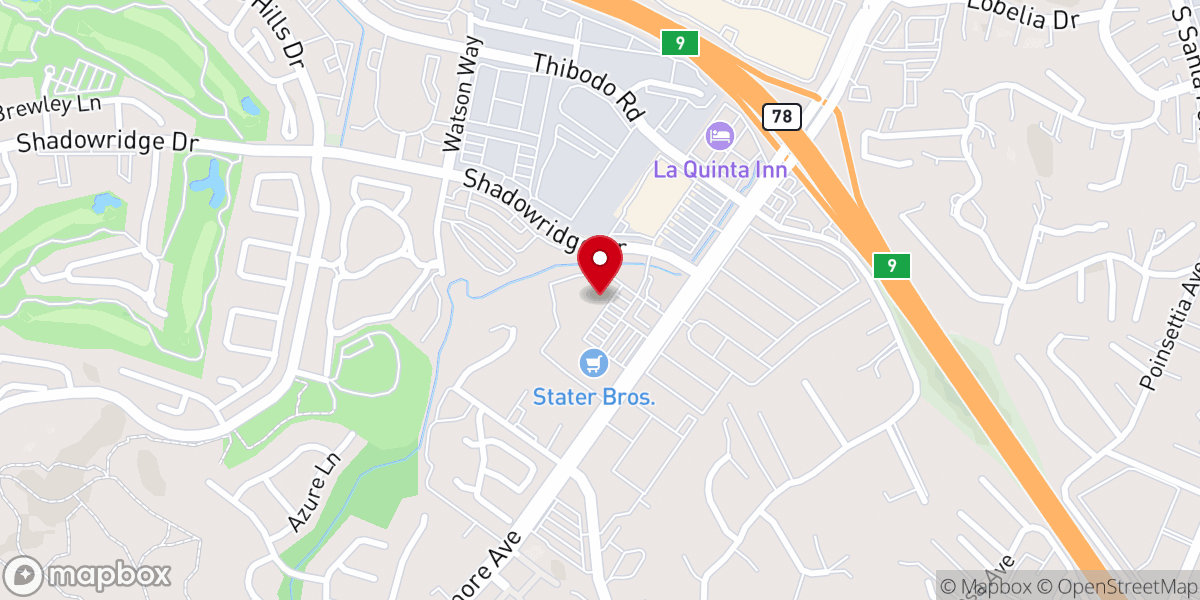 Map showing location of Anthem Church
