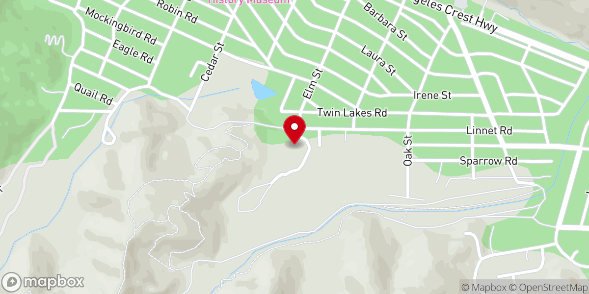 Map showing location of Wrightwood United Methodist Camp