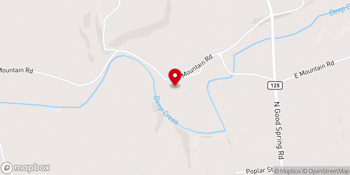 Map showing location of Hegins Valley Mennonite Church