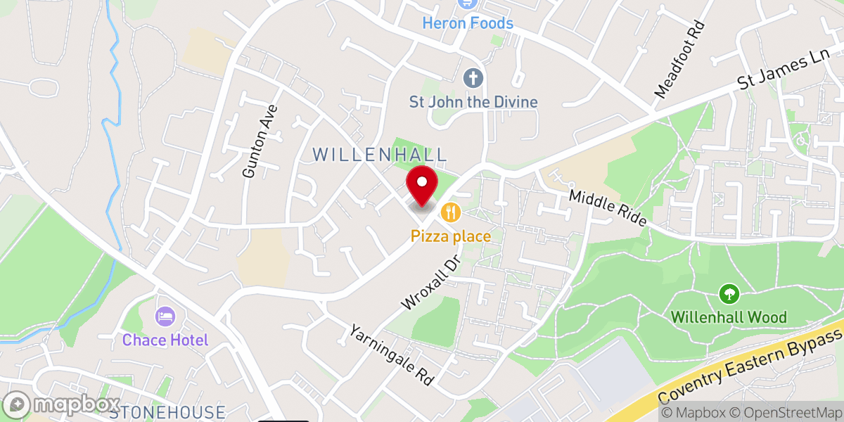 Map showing location of St Anne's Church