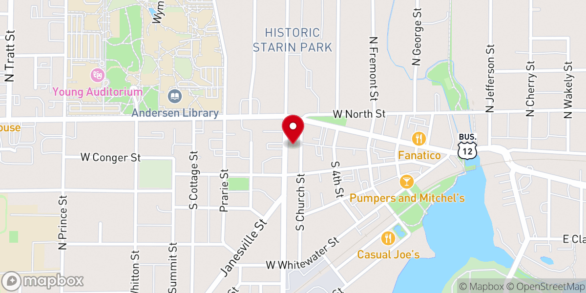 Map showing location of Bethel House