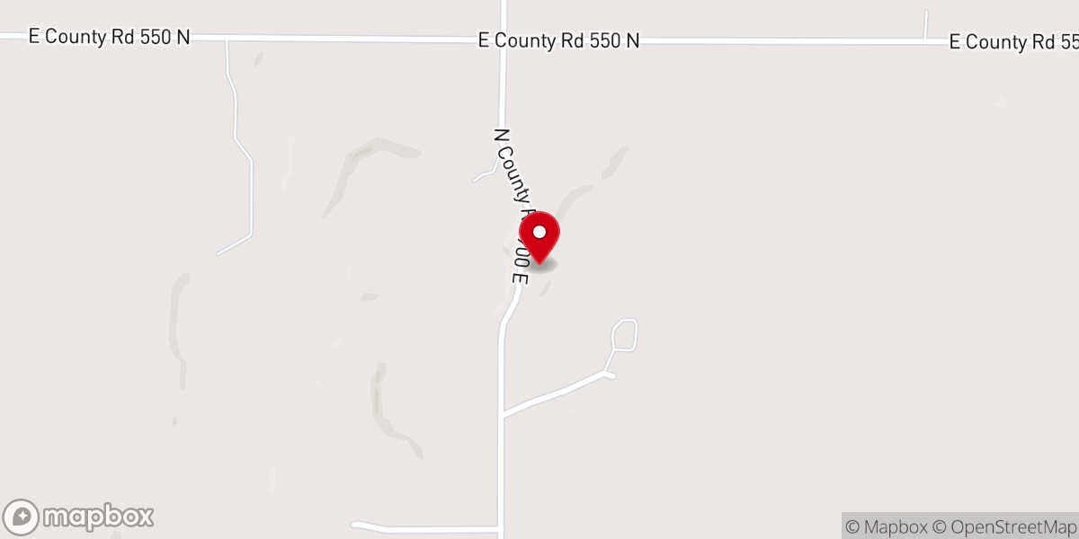 Map showing location of Corinth Brethren Church