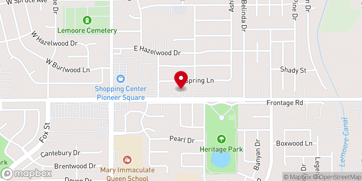 Map showing location of Mustard Seed Faith Church