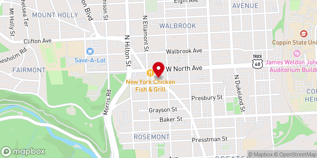 Map showing location of Pilgrim Temple Church Incorporation