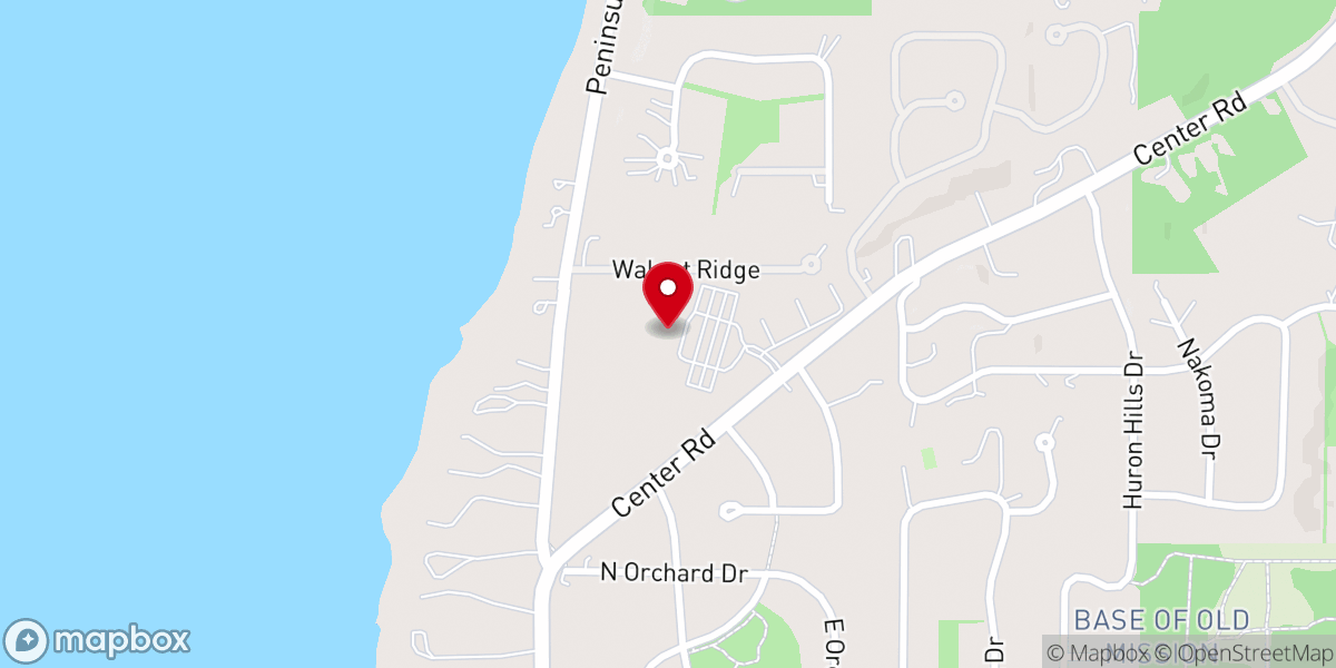 Map showing location of First Congregational Church
