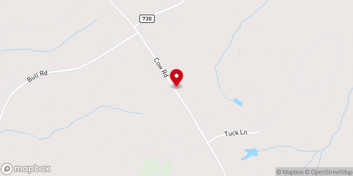 Map showing location of St John Baptist Church